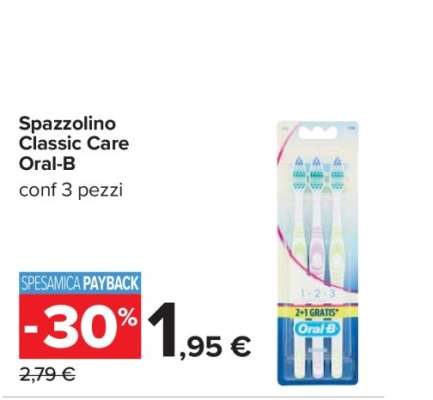 SPAZZOLINO CLASSIC CARE ORAL B