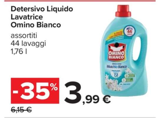 Detersivo Liquido Lavatrice Omino Bianco