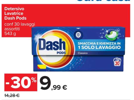 Detersivo lavatrice DASH Pods