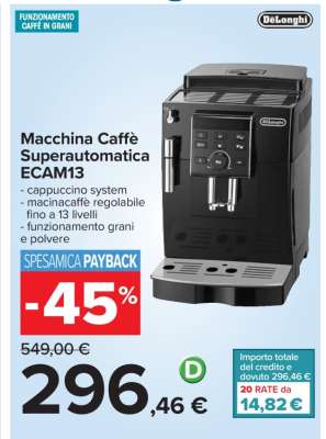 Macchina Caffè Superautomatica ECAM13