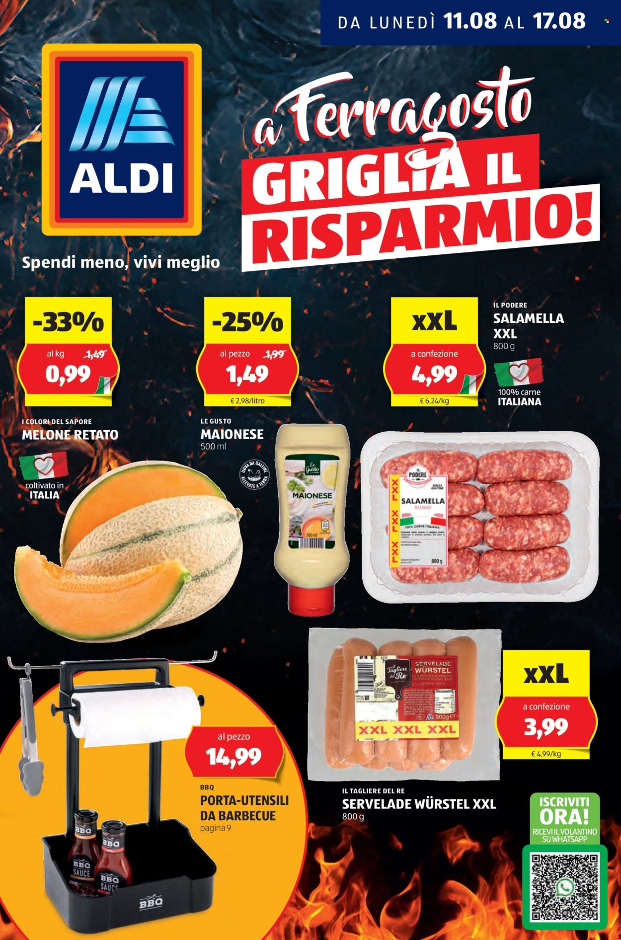 Volantino Aldi - 11/8/2025 - 17/8/2025. Pagina 1