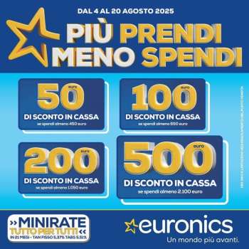 Volantino Euronics - 4/8/2025 - 20/8/2025.
