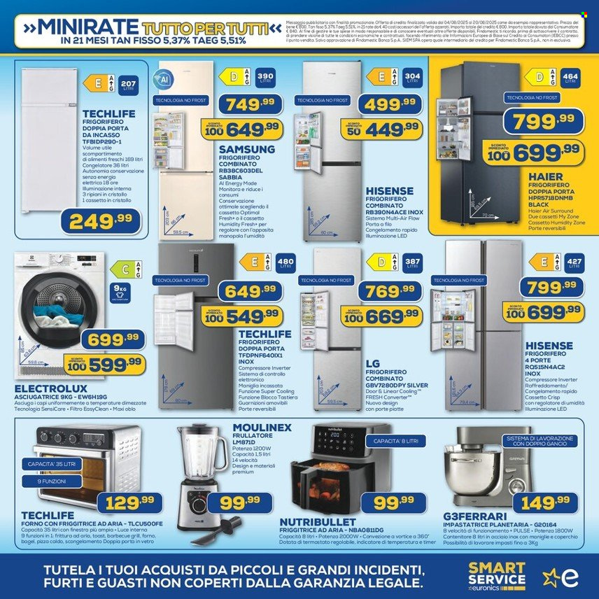 Volantino Euronics - 4/8/2025 - 20/8/2025. Pagina 9