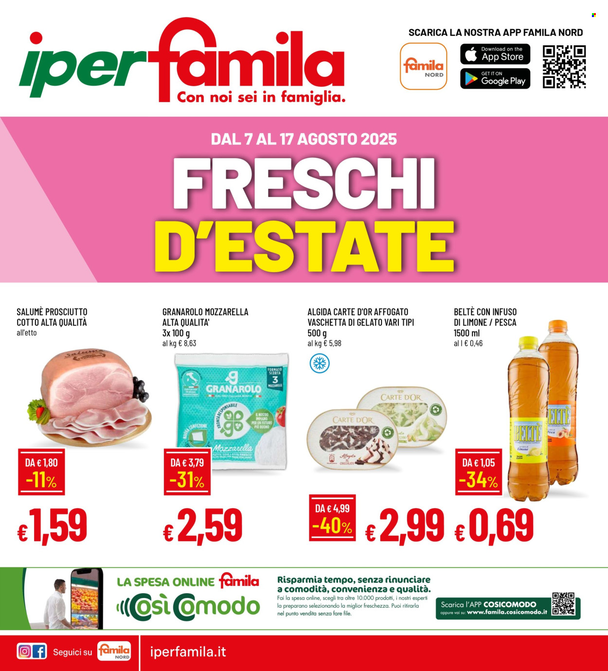 Volantino Famila - 7/8/2025 - 17/8/2025. Pagina 1