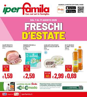 Volantino Famila - 7/8/2025 - 17/8/2025.