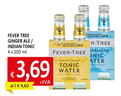 FEVER TREE GINGER ALE / INDIAN TONIC