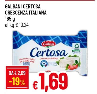 GALBANI CERTOSA CRESCENZA ITALIANA