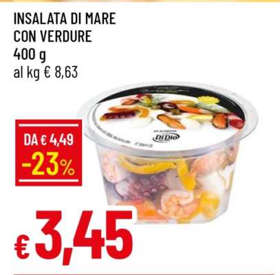 Insalata di mare con verdure