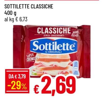 Sottilette Classiche