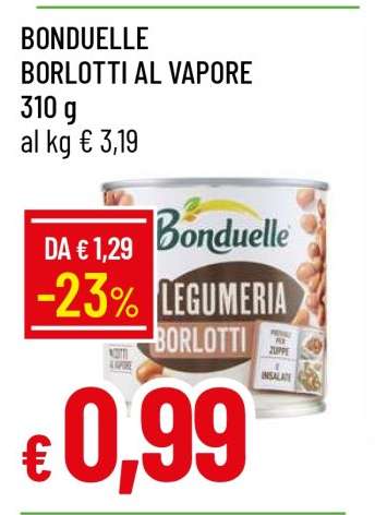 BONDUELLE BORLOTTI AL VAPORE