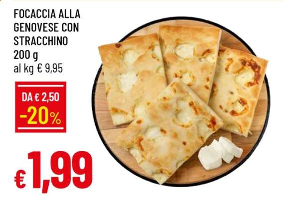 FOCACCIA ALLA GENOVESE CON STRACCHINO