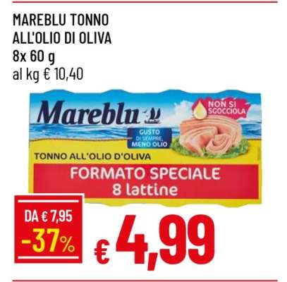 MAREBLU TONNO ALL'OLIO DI OLIVA