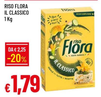 RISO FLORA il classico
