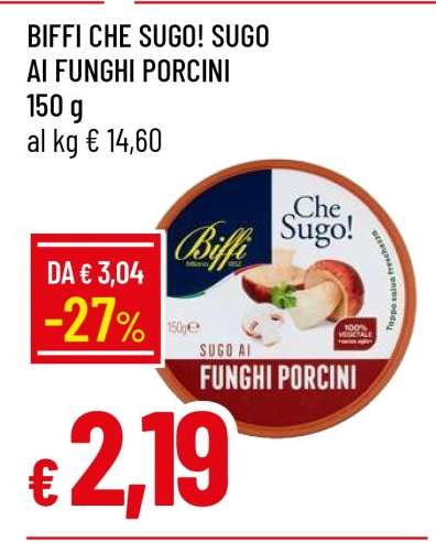 BIFFI CHE SUGO! SUGO AI FUNGHI PORCINI