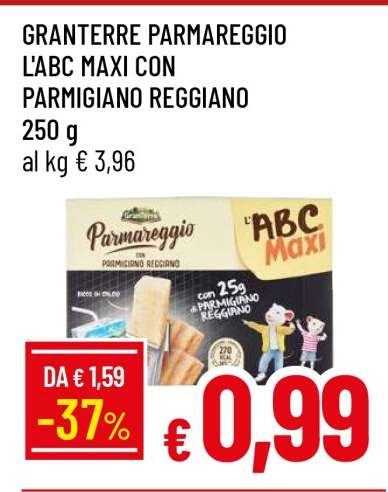 GRANTERRE PARMAREGGIO L'ABC MAXI CON PARMIGIANO REGGIANO