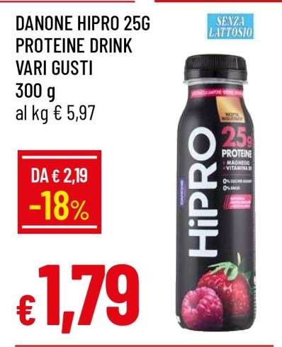 DANONE HIPRO 25G PROTEINE DRINK VARI GUSTI