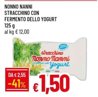 NONNO NANNI STRACCHINO CON FERMENTO DELLO YOGURT