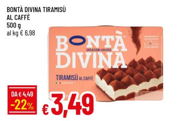 Bontà Divina Tiramisù al Caffè