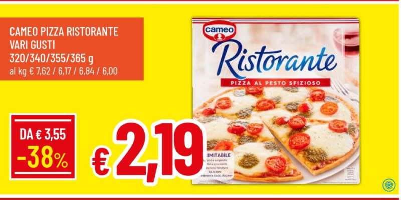 CAMEO PIZZA RISTORANTE VARI GUSTI