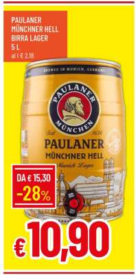 PAULANER MÜNCHNER HELL BIRRA LAGER