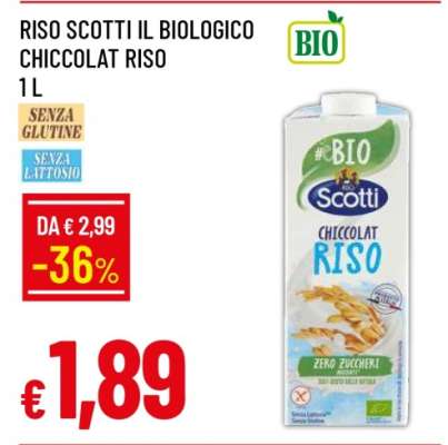 RISO SCOTTI IL BIOLOGICO CHICCOLAT RISO