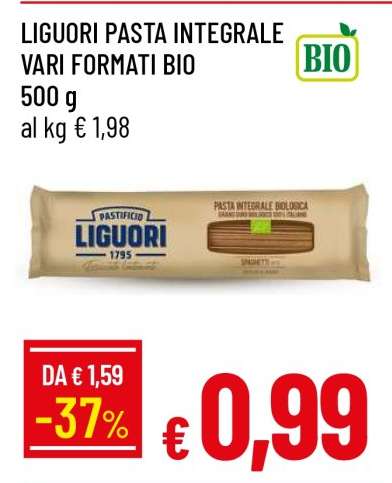 Liguori Pasta Integrale Vari Formati Bio
