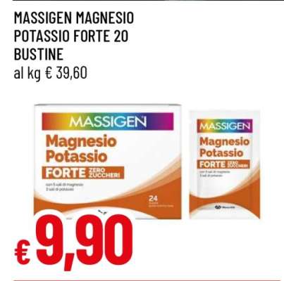 MASSIGEN MAGNESIO POTASSIO FORTE 20 BUSTINE