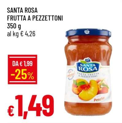 SANTA ROSA FRUTTA A PEZZETTONI