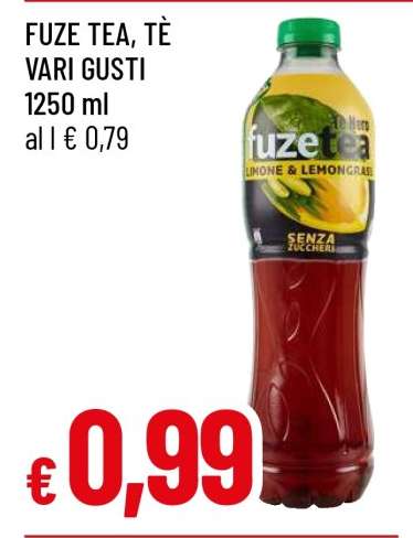FUZE TEA, TÈ VARI GUSTI
