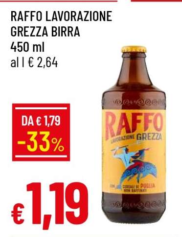RAFFO LAVORAZIONE GREZZA BIRRA