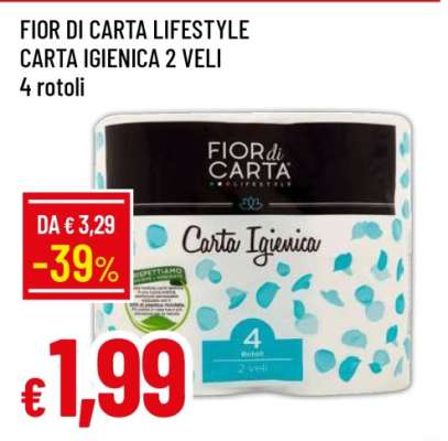 FIOR DI CARTA LIFESTYLE CARTA IGIENICA 2 VELI