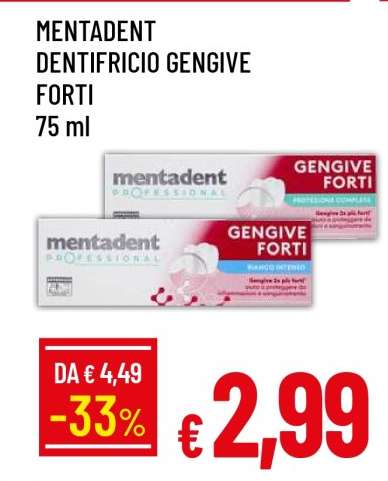 MENTADENT DENTIFRICIO GENGIVE FORTI