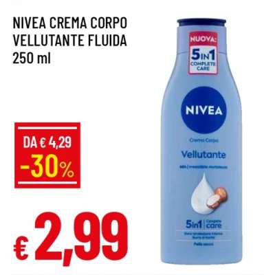 NIVEA CREMA CORPO VELLUTANTE FLUIDA