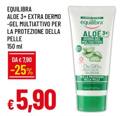EQUILIBRA ALOE 3+ EXTRA DERMO-GEL MULTIATTIVO