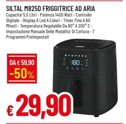 Siltal M825D Friggitrice ad Aria