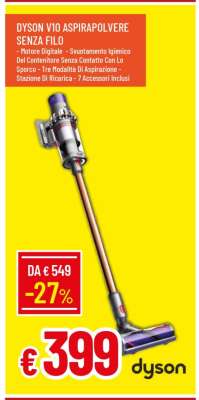 DYSON V10 ASPIRAPOLVERE SENZA FILO