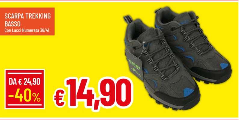 SCARPA TREKKING BASSO