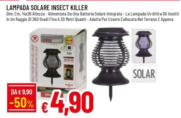 LAMPADA SOLARE INSECT KILLER