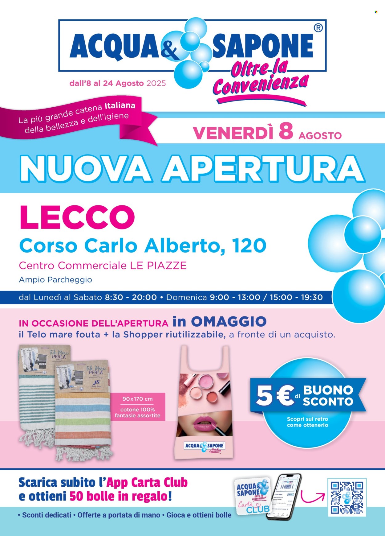 Volantino Acqua & Sapone - 8/8/2025 - 24/8/2025. Pagina 1