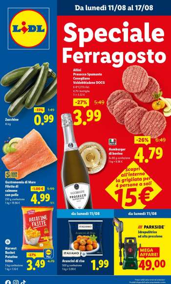 Volantino Lidl - 11/8/2025 - 17/8/2025.