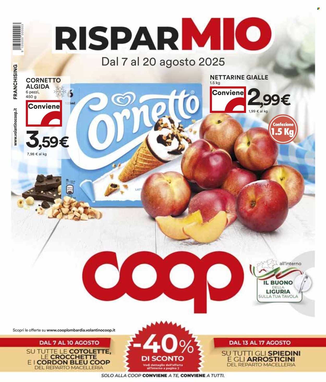 Volantino Coop - 7/8/2025 - 20/8/2025. Pagina 1