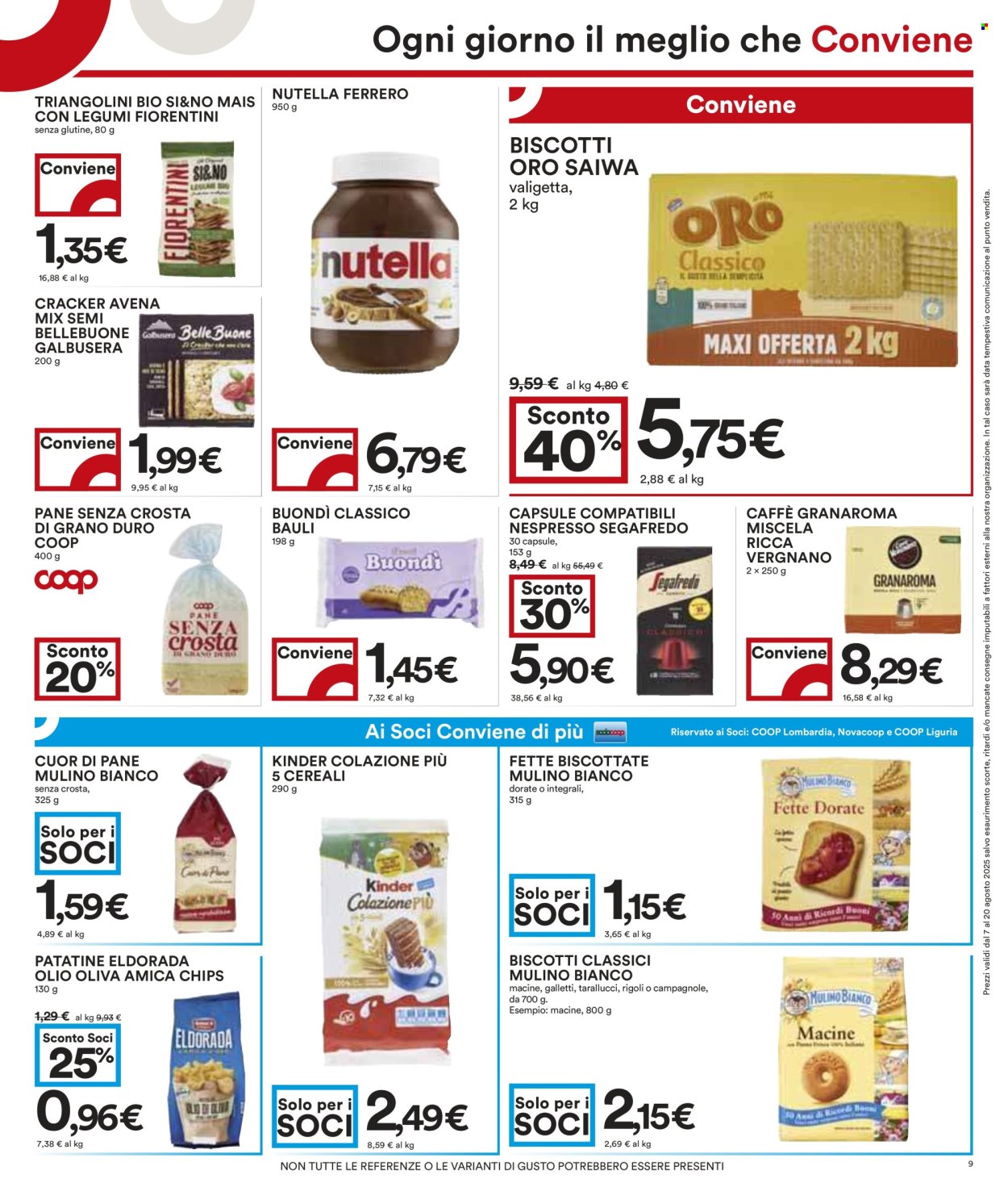 Volantino Coop - 7/8/2025 - 20/8/2025. Pagina 9