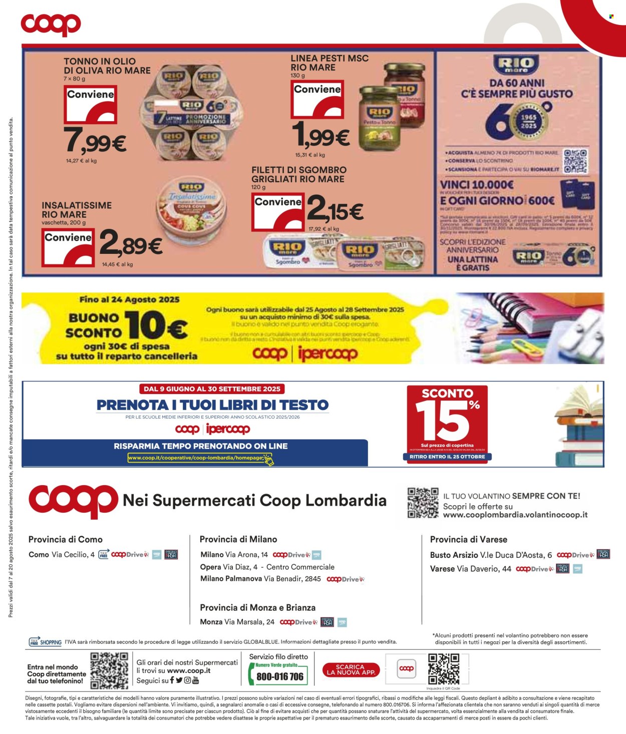 Volantino Coop - 7/8/2025 - 20/8/2025. Pagina 25