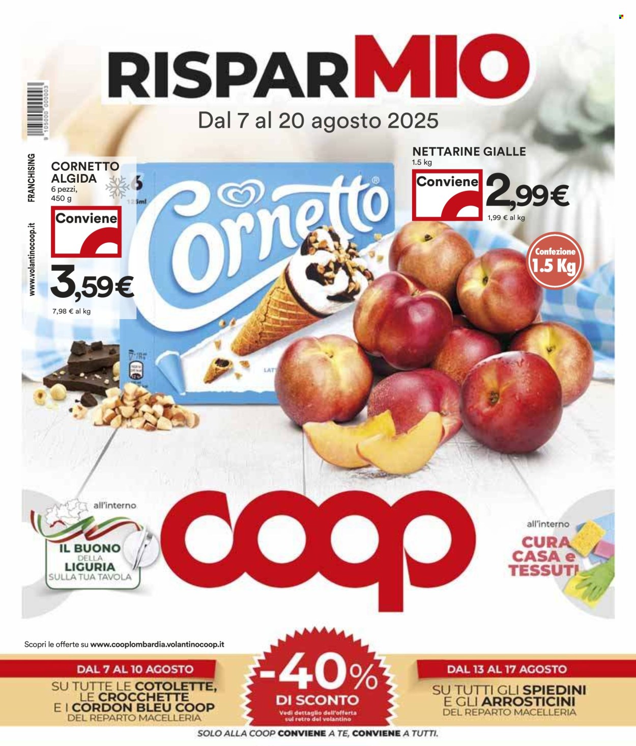 Volantino Coop - 7/8/2025 - 20/8/2025. Pagina 1
