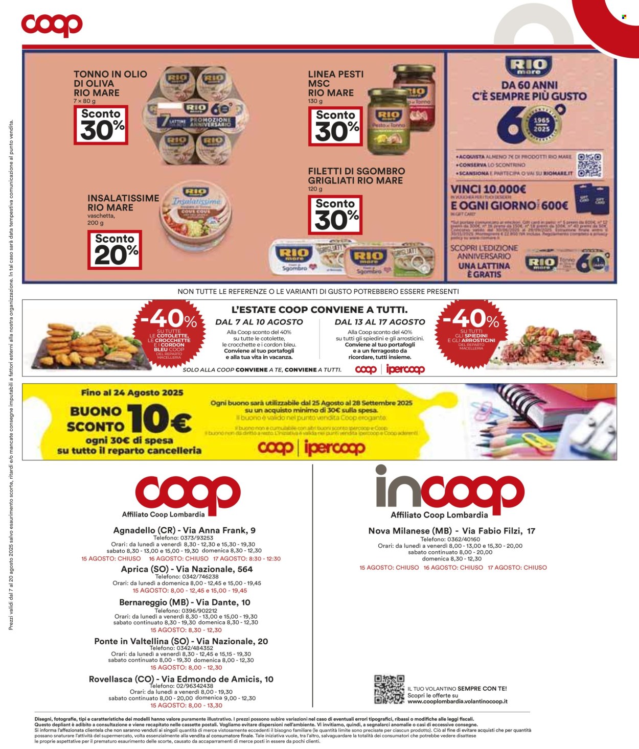 Volantino Coop - 7/8/2025 - 20/8/2025. Pagina 17