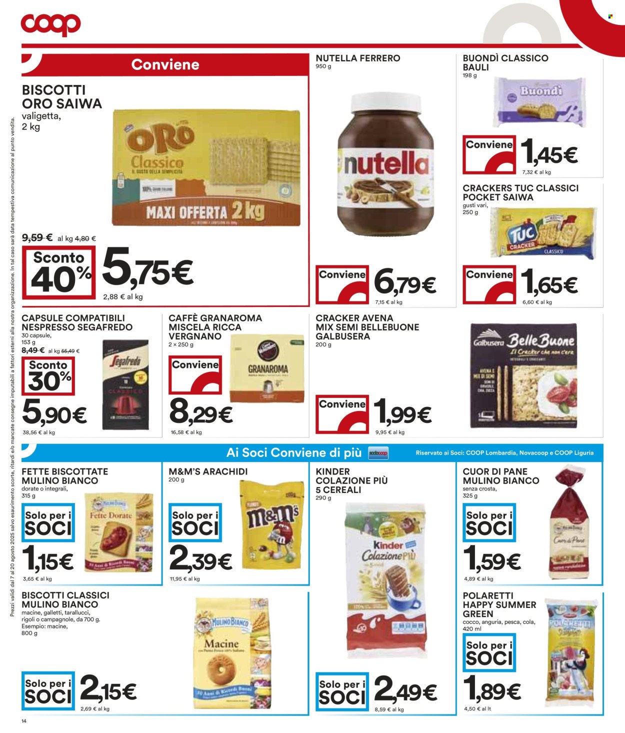 Volantino Coop - 7/8/2025 - 20/8/2025. Pagina 14