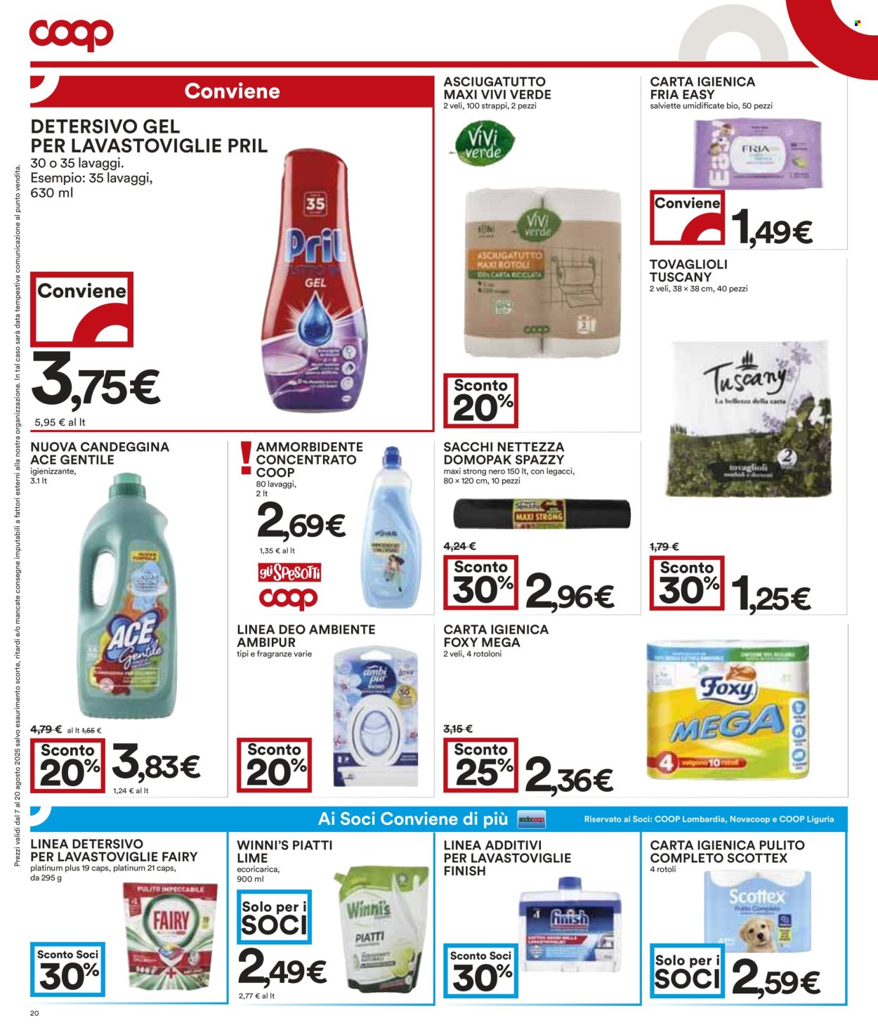 Volantino Coop - 7/8/2025 - 20/8/2025. Pagina 20