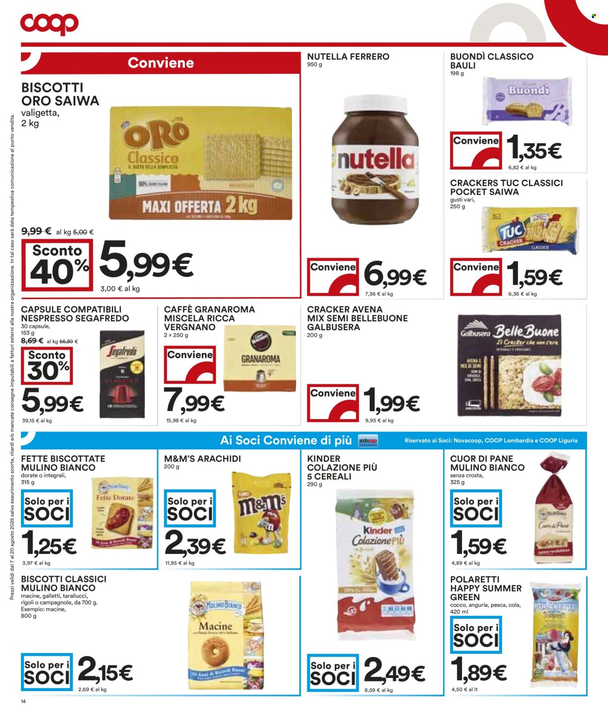 Volantino Coop - 7/8/2025 - 20/8/2025. Pagina 14