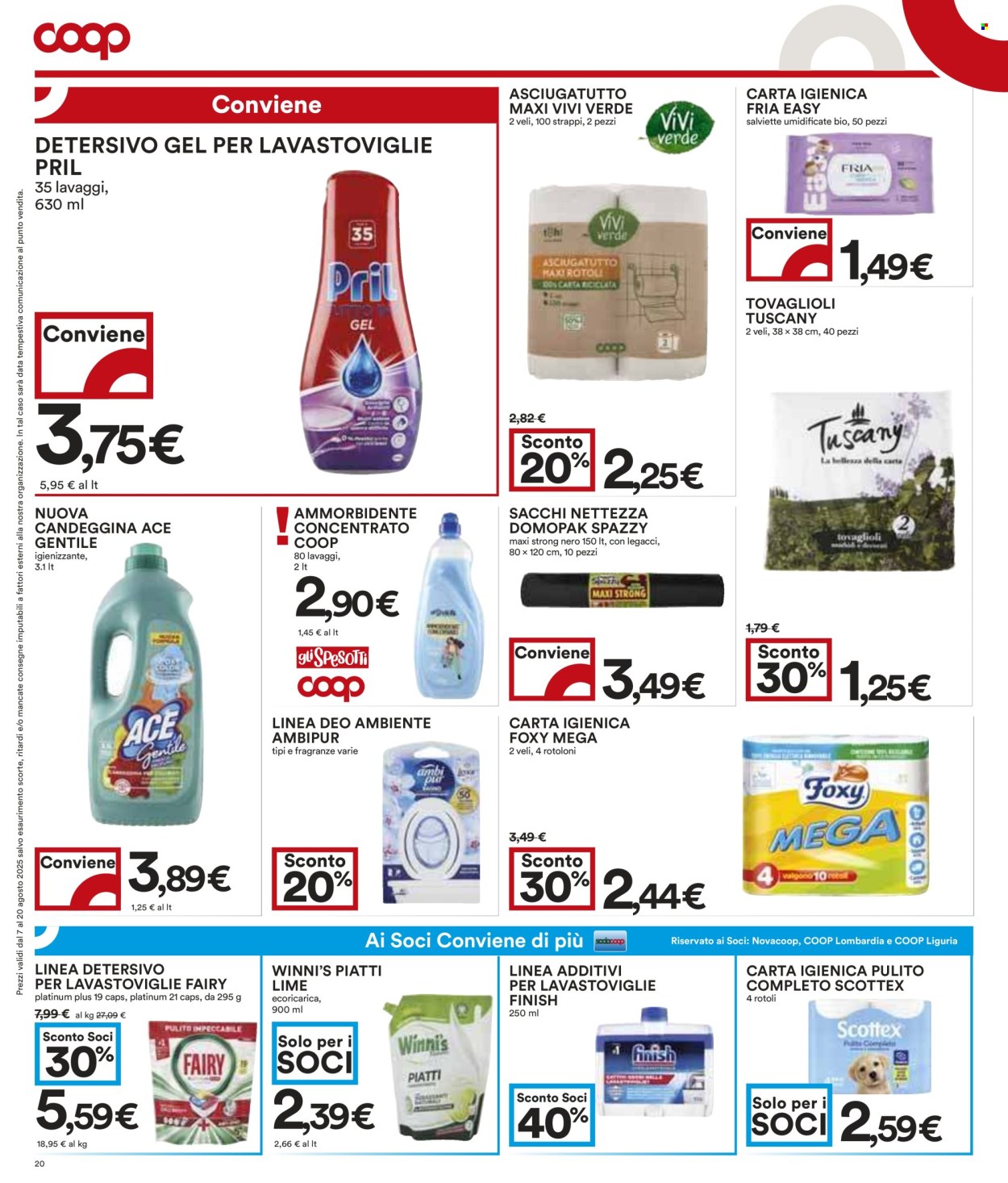 Volantino Coop - 7/8/2025 - 20/8/2025. Pagina 20