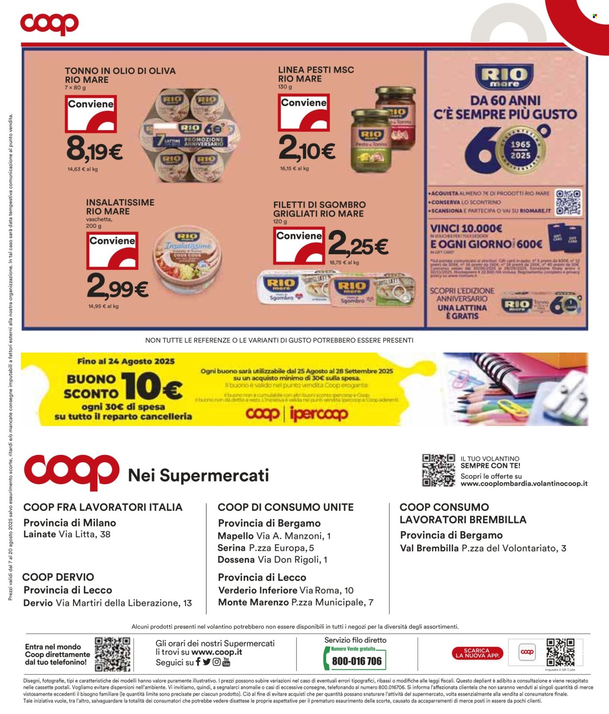 Volantino Coop - 7/8/2025 - 20/8/2025. Pagina 11